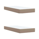 Hoogte verstelbaar boxspringbed met duurzaam kunstleer en comfortabele materiaal vulling - Bedden & bedframes