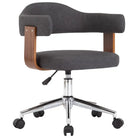 Hoogte verstelbare bureaustoel met gebogen hout voor modern comfort - Grijs / 1 - Bureaustoelen