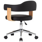 Hoogte verstelbare bureaustoel met gebogen hout voor modern comfort - Bureaustoelen