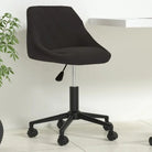 Hoogte verstelbare bureaustoel met trendy design en zacht fluweel - Zwart / 1 - Bureaustoelen