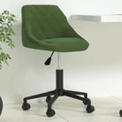 Hoogte verstelbare bureaustoel met trendy design en zacht fluweel - Donkergroen / 1 - Bureaustoelen
