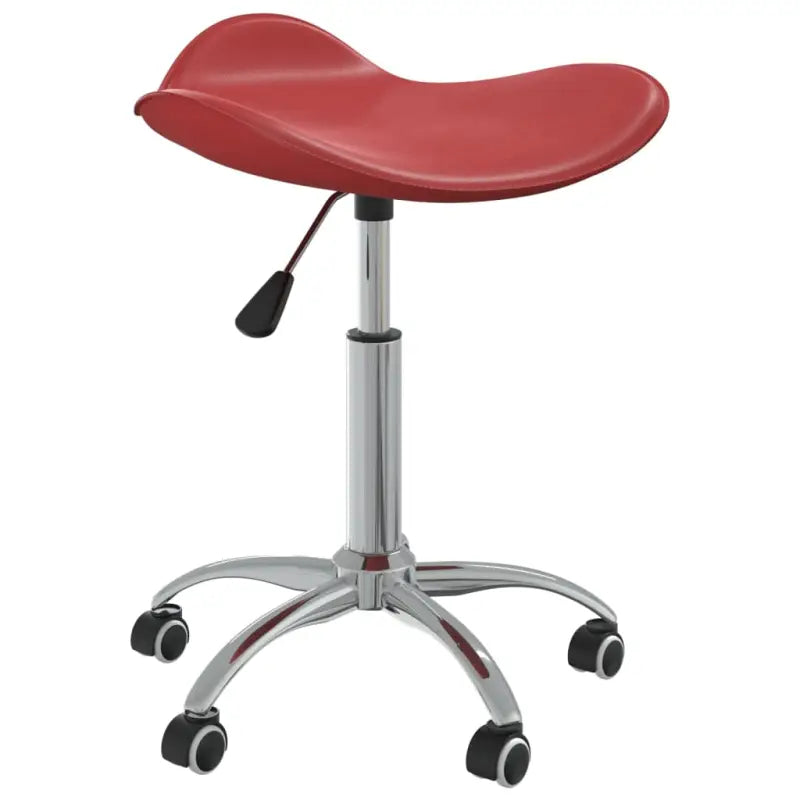 Hoogte verstelbare draaibare eetkamerstoel met eigentijds design - Wijnrood / 1 - Eetkamerstoelen