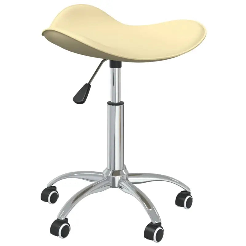 Hoogte verstelbare draaibare eetkamerstoel met eigentijds design - Crème / 1 - Eetkamerstoelen