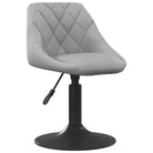 Hoogte verstelbare draaibare eetkamerstoelen met fluwelen design - Lichtgrijs / 1 - Eetkamerstoelen