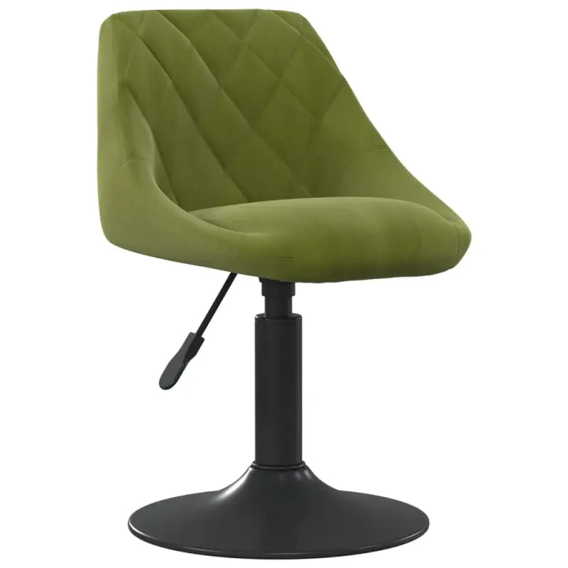 Hoogte verstelbare draaibare eetkamerstoelen met fluwelen design - Lichtgroen / 1 - Eetkamerstoelen