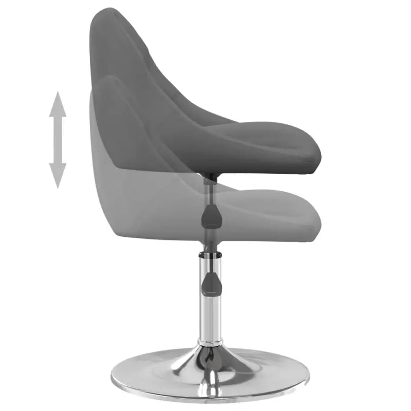 Hoogte verstelbare trendy draaibare eetkamerstoelen met fluwelen bekleding - Eetkamerstoelen