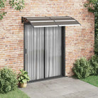 Hoogwaardige deurluifel voor eenvoudige installatie en bescherming tegen weer - Bruin en zwart / 200 x 100 cm / 1