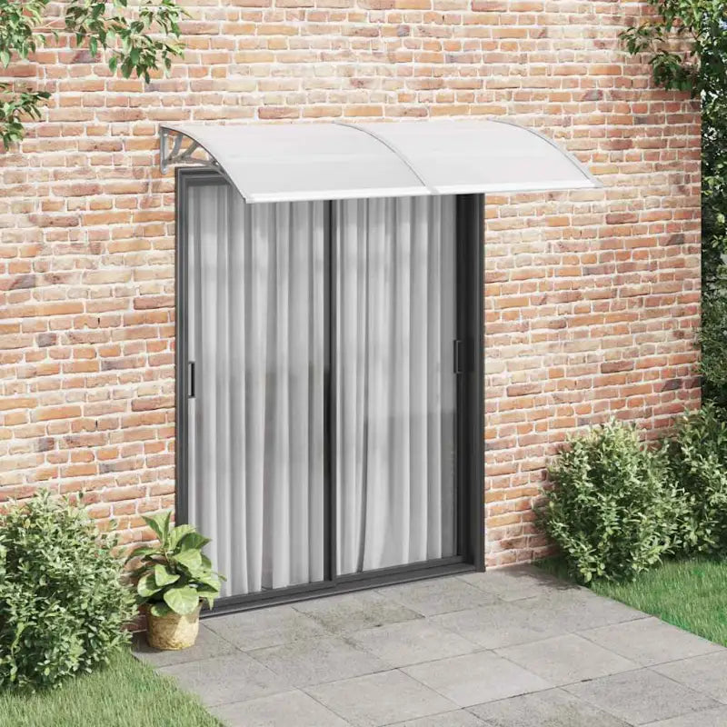 Hoogwaardige deurluifel voor eenvoudige installatie en bescherming tegen weer - Grijs en transparant / 200 x 100 cm / 1