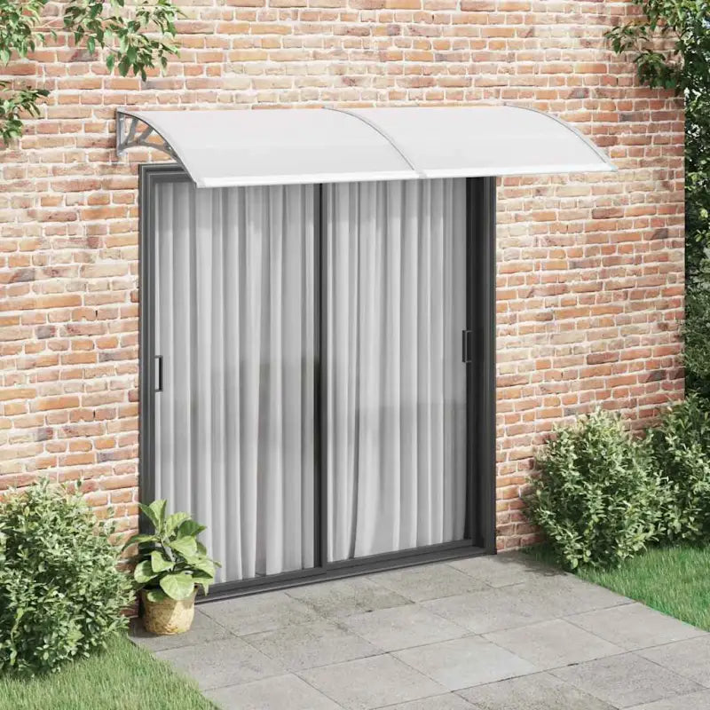 Hoogwaardige deurluifel voor eenvoudige installatie en bescherming tegen weer - Grijs en transparant / 240 x 100 cm / 1