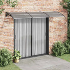 Hoogwaardige deurluifel voor eenvoudige installatie en bescherming tegen weer - Zwart en bruin / 300 x 100 cm / 1