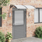 Hoogwaardige deurluifel voor eenvoudige installatie en bescherming tegen weer - Transparant en zwart / 150 x 100 cm / 1