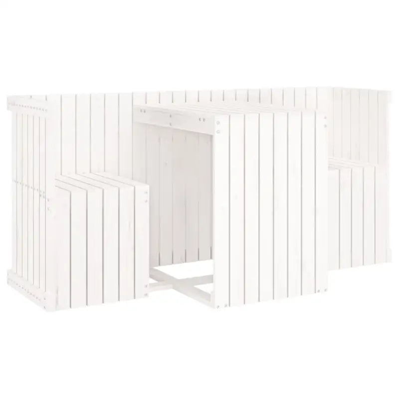 Houten balkonset van massief grenenhout met trendy uitstraling - Tuinsets