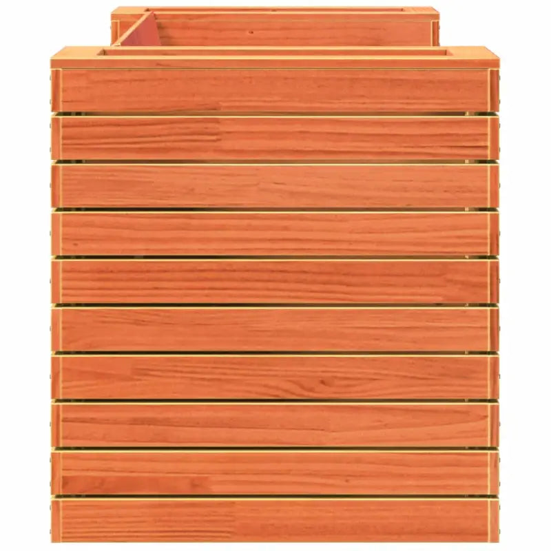Houten bankje met plantenbakken van massief grenenhout voor tuin - Loungebanken