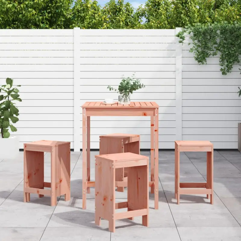 Houten barset van massief douglashout voor buiten genieten - Tuinsets