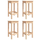 Houten barset van massief grenenhout voor tuin en terras - Naturel - Tuinsets