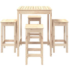 Houten barset van massief grenenhout voor tuin en terras - Tuinsets