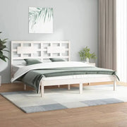Houten bedframe met hoofdeinde van massief Grenenhout levering bevat - Bedden & bedframes