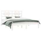 Houten bedframe met hoofdeinde van massief Grenenhout levering bevat - Bedden & bedframes
