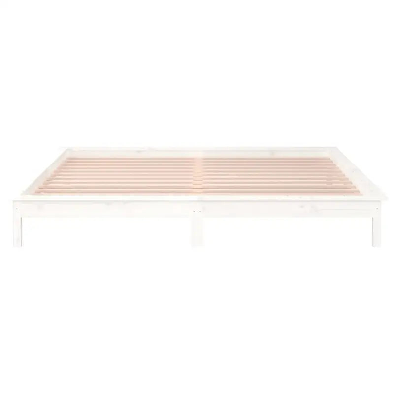 Houten bedframe met LED-verlichting van massief grenenhout - Bedden & bedframes