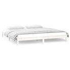 Houten bedframe met LED-verlichting van massief grenenhout - Bedden & bedframes