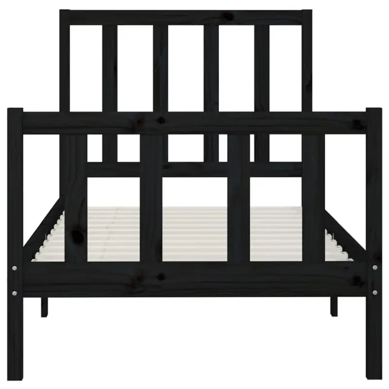 Houten bedframe met tijdloos ontwerp in massief grenenhout - Bedden & bedframes