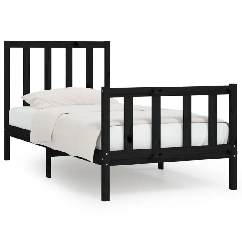 Houten bedframe met tijdloos ontwerp in massief grenenhout - Bedden & bedframes