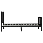 Houten bedframe met tijdloos ontwerp in massief grenenhout - Bedden & bedframes