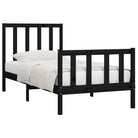 Houten bedframe met tijdloos ontwerp in massief grenenhout - Bedden & bedframes