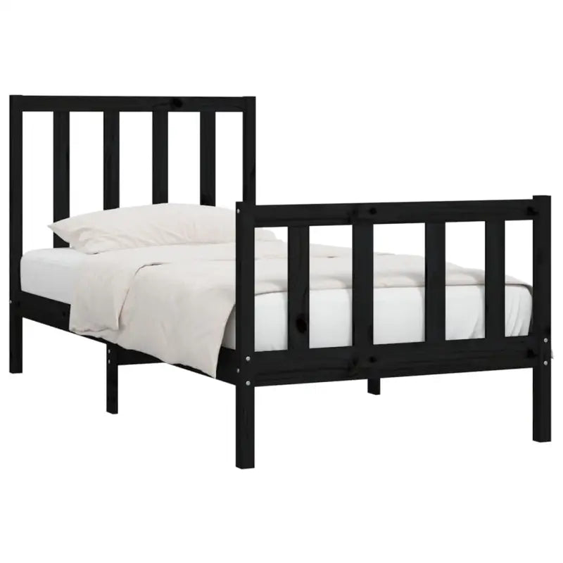 Houten bedframe met tijdloos ontwerp in massief grenenhout - Bedden & bedframes