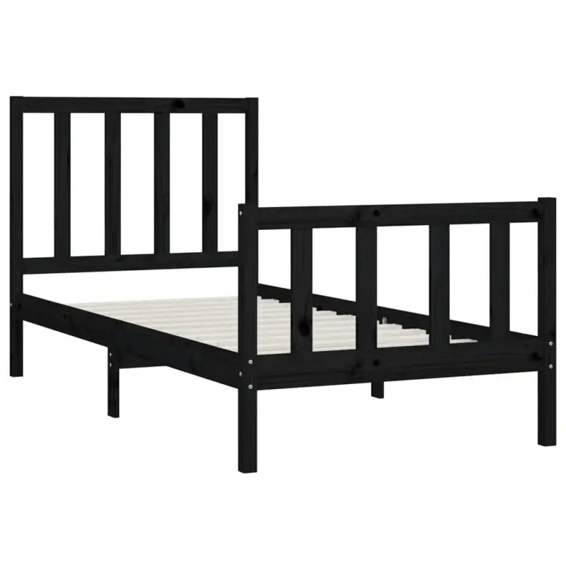 Houten bedframe met tijdloos ontwerp in massief grenenhout - Bedden & bedframes