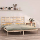 Houten bedframe met tijdloos ontwerp van massief grenenhout - Naturel / 180 x 200 cm - Bedden & bedframes
