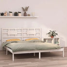 Houten bedframe met tijdloos ontwerp van massief grenenhout - Wit / 200 x 200 cm - Bedden & bedframes