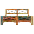 Houten bedframe met vintage charme van massief gerecycled hout - Bedden & bedframes