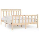 Houten bedframe van massief grenenhout inclusief levering - Bedden & bedframes