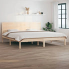 Houten bedframe van massief grenenhout met aanvullende ondersteuning - Bedden & bedframes