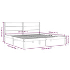 Houten bedframe van massief grenenhout met aanvullende ondersteuning - Bedden & bedframes