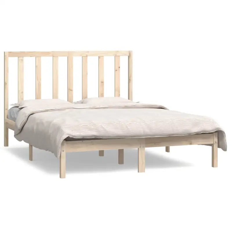 Houten bedframe van massief grenenhout met levering bevat - Bedden & bedframes