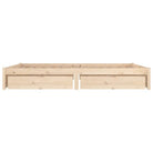 Houten bedframe van massief grenenhout met levering bevat - Bedden & bedframes