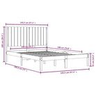 Houten bedframe van massief grenenhout met levering bevat - Bedden & bedframes