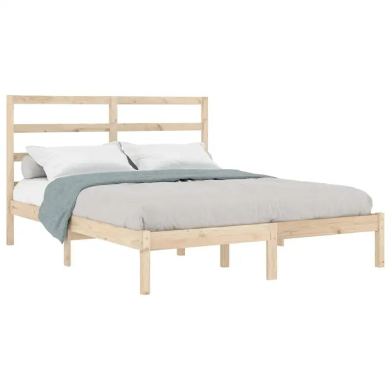 Houten bedframe van massief grenenhout met levering bevat - Bedden & bedframes
