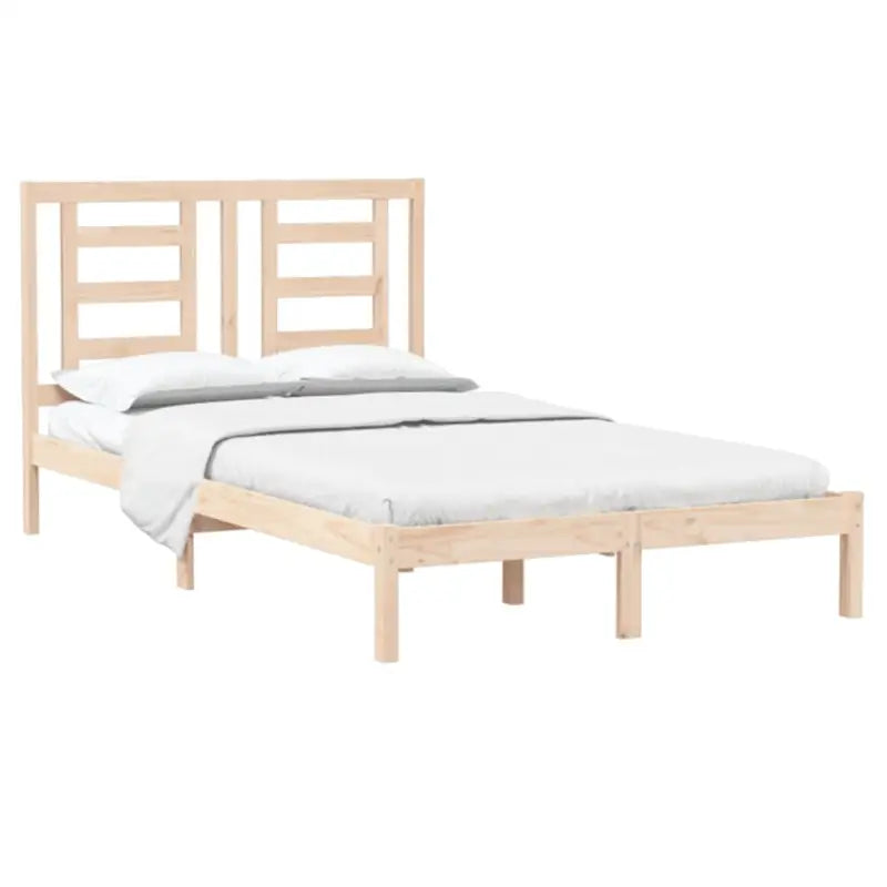 Houten bedframe van massief grenenhout met levering bevat - Bedden & bedframes