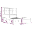 Houten bedframe van massief grenenhout met levering bevat - Bedden & bedframes