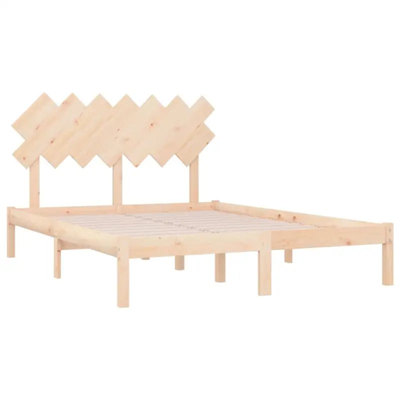 Houten bedframe van massief grenenhout met levering bevat - Bedden & bedframes