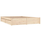 Houten bedframe van massief grenenhout met levering bevat - Bedden & bedframes