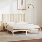Houten bedframe van massief grenenhout met levering bevat - Naturel / 135 x 190 cm - Bedden & bedframes
