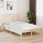 Houten bedframe van massief grenenhout met levering bevat - Naturel / 120 x 190 cm - Bedden & bedframes