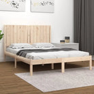 Houten bedframe van massief grenenhout met levering bevat - Naturel / 140 x 190 cm - Bedden & bedframes