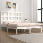 Houten bedframe van massief grenenhout met levering bevat - Wit / 120 x 200 cm - Bedden & bedframes