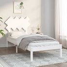 Houten bedframe van massief grenenhout met levering bevat - Wit / 90 x 190 cm - Bedden & bedframes