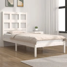 Houten bedframe van massief grenenhout met levering bevat - Wit / 90 x 200 cm - Bedden & bedframes